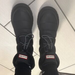 Hunter Black womens Rain & Snow Boots